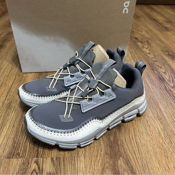 ON CLOUDAWAY asphalt ivory athle training shoes sneakers women’s 8 new in box - Picture 2 of 8